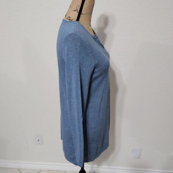 J. JILL super soft blue v-neck tunic size XS - Picture 3 of 5